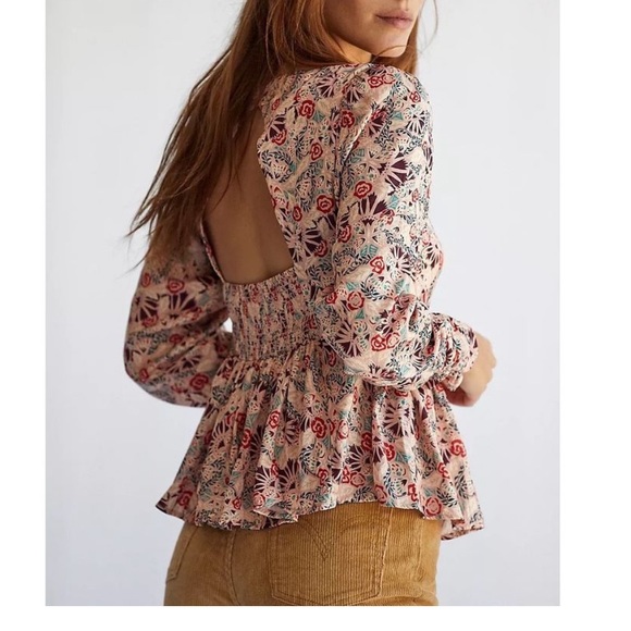 FREE PEOPLE floral blouse - Picture 2 of 8